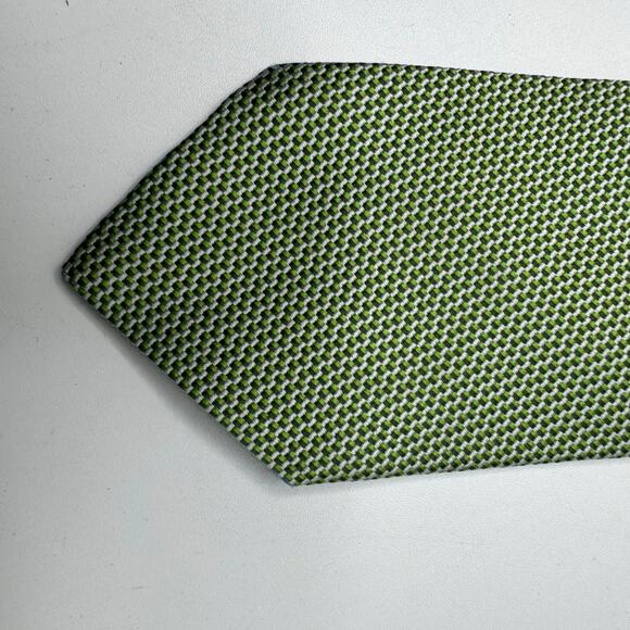 Authentic Hermes 100% Silk Mens Neck Tie Gray Made France - Picture 6 of 11